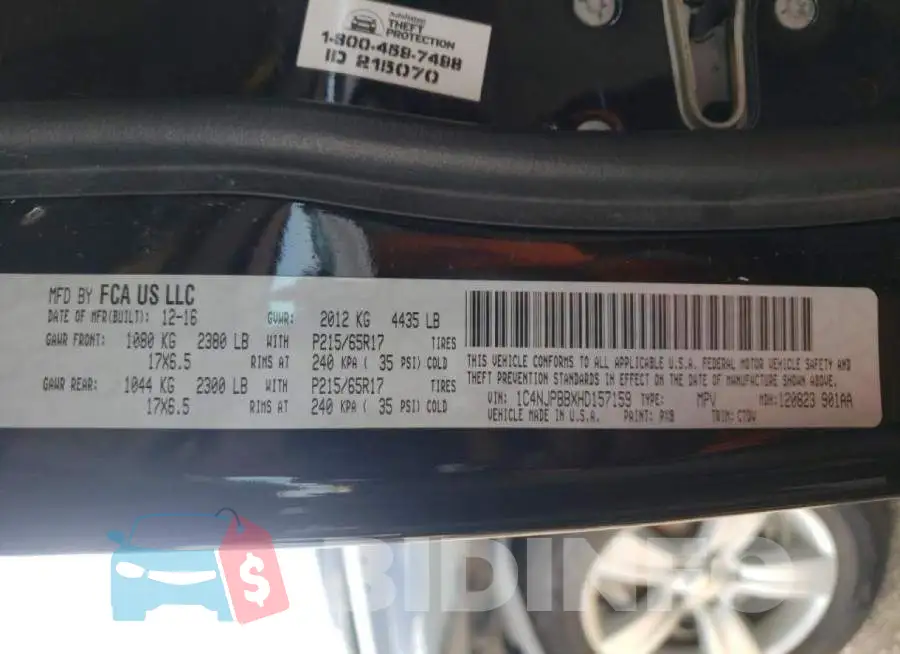 1C4NJPBBXHD157159 Photo# 10