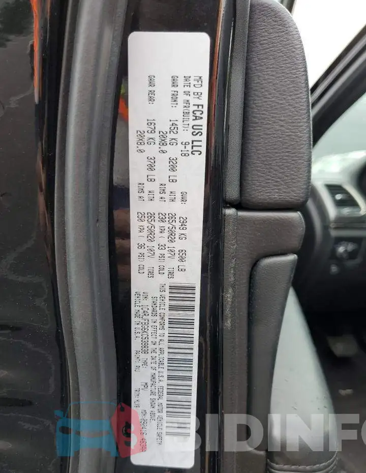 1C4RJFBG6KC539838 Photo# 10