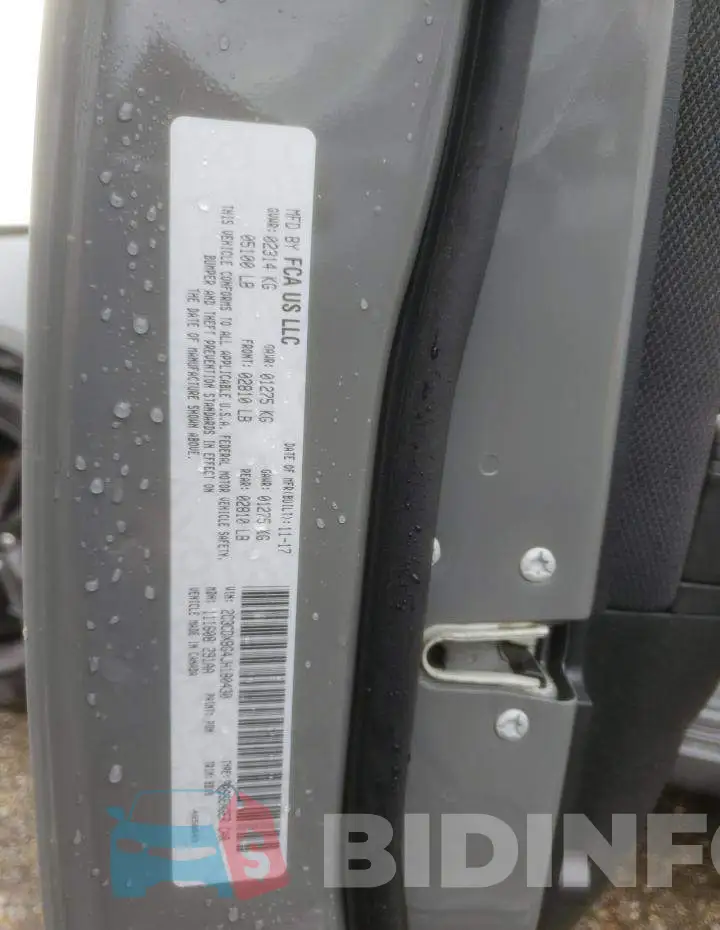 2C3CDXBG4JH180430 Photo# 10