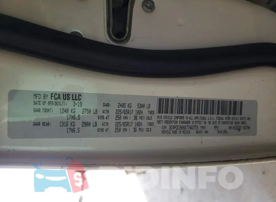 3C4PDCABXKT746773 Photo# 10