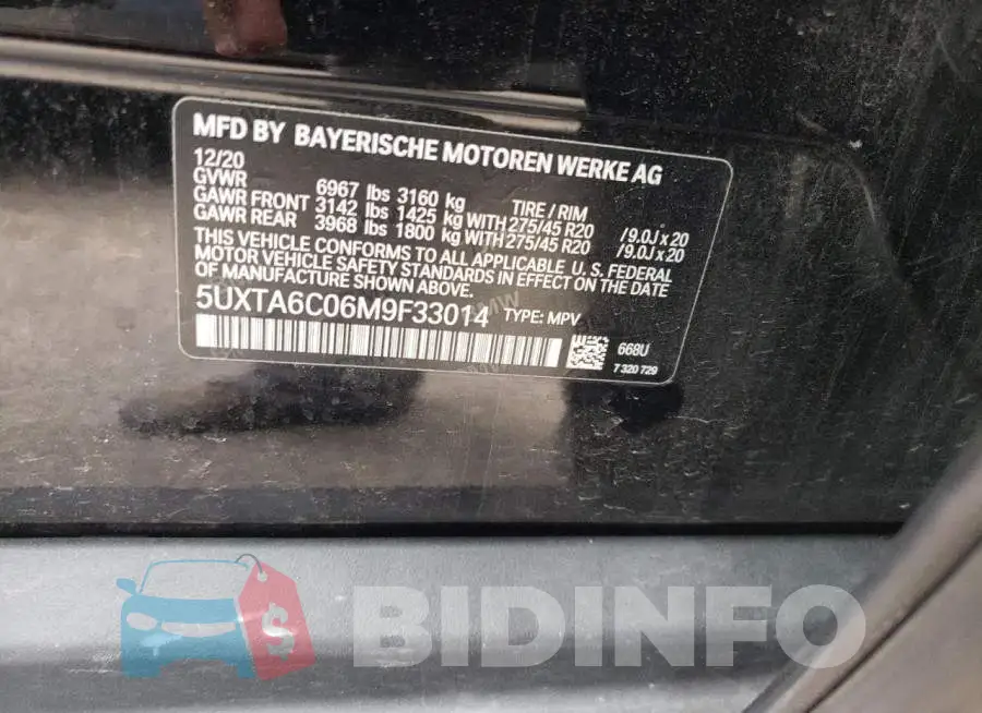 5UXTA6C06M9F33014 Photo# 10