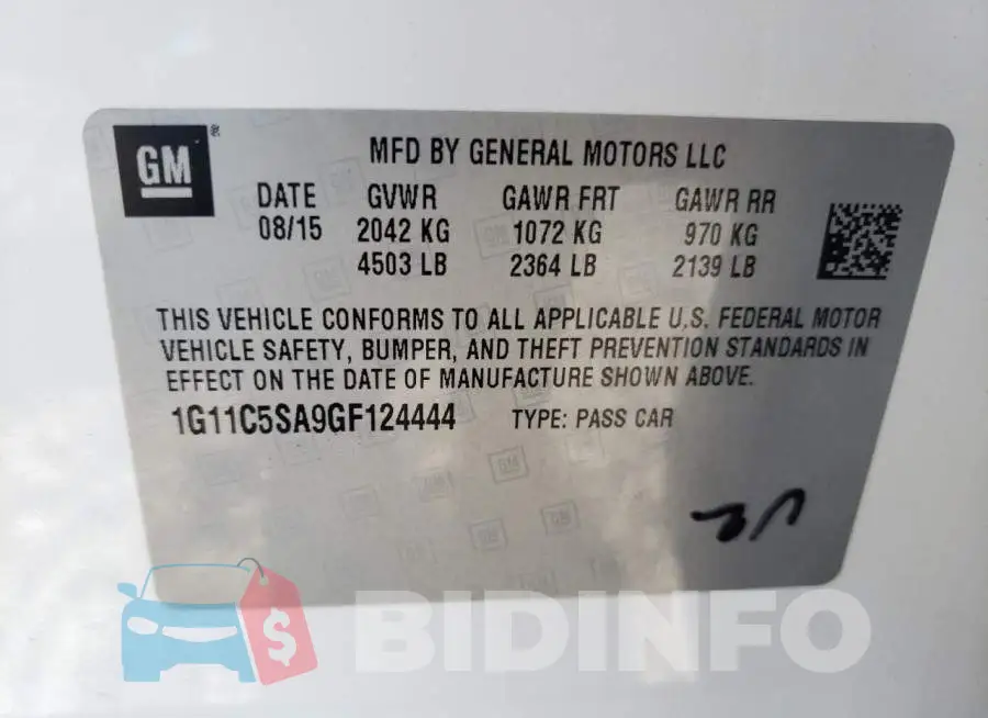 1G11C5SA9GF124444 Photo# 10