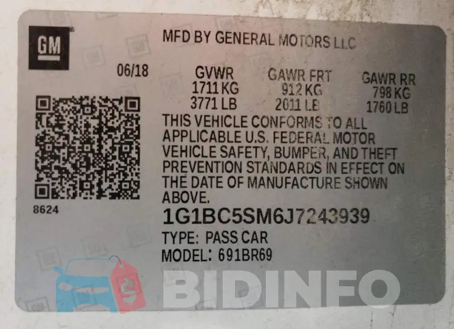 1G1BC5SM6J7243939 Photo# 10