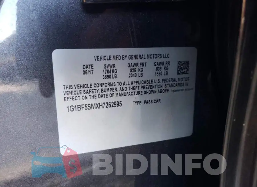1G1BF5SMXH7262995 Photo# 10