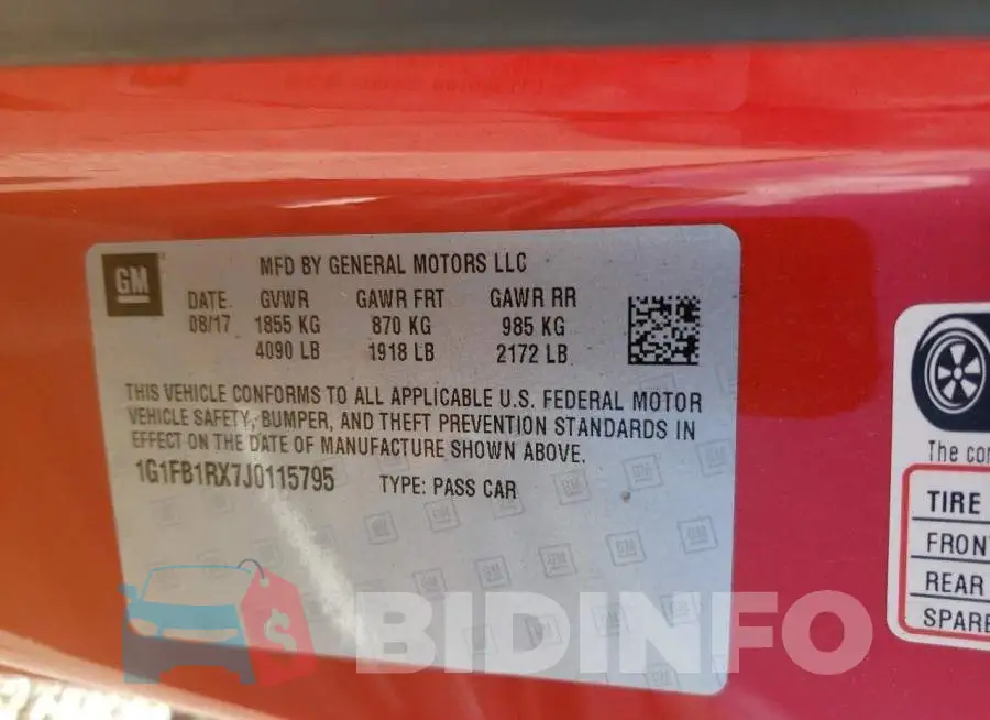 1G1FB1RX7J0115795 Photo# 10