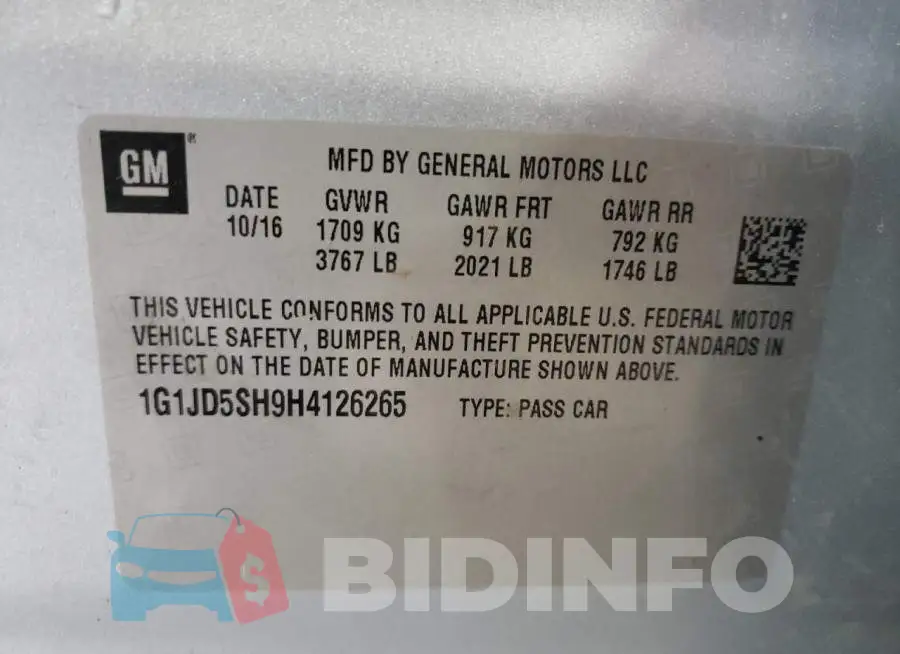 1G1JD5SH9H4126265 Photo# 10