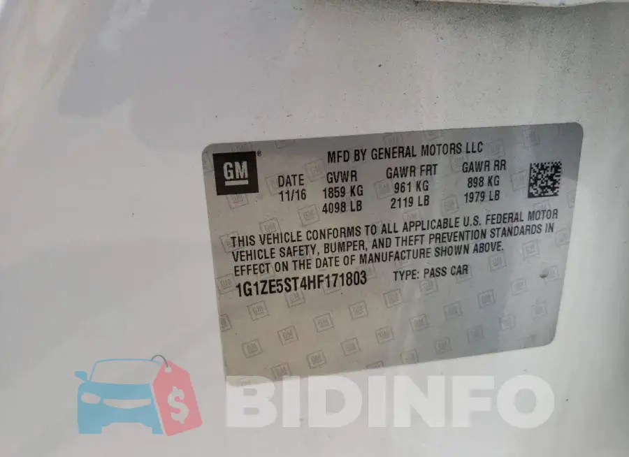 1G1ZE5ST4HF171803 Photo# 10