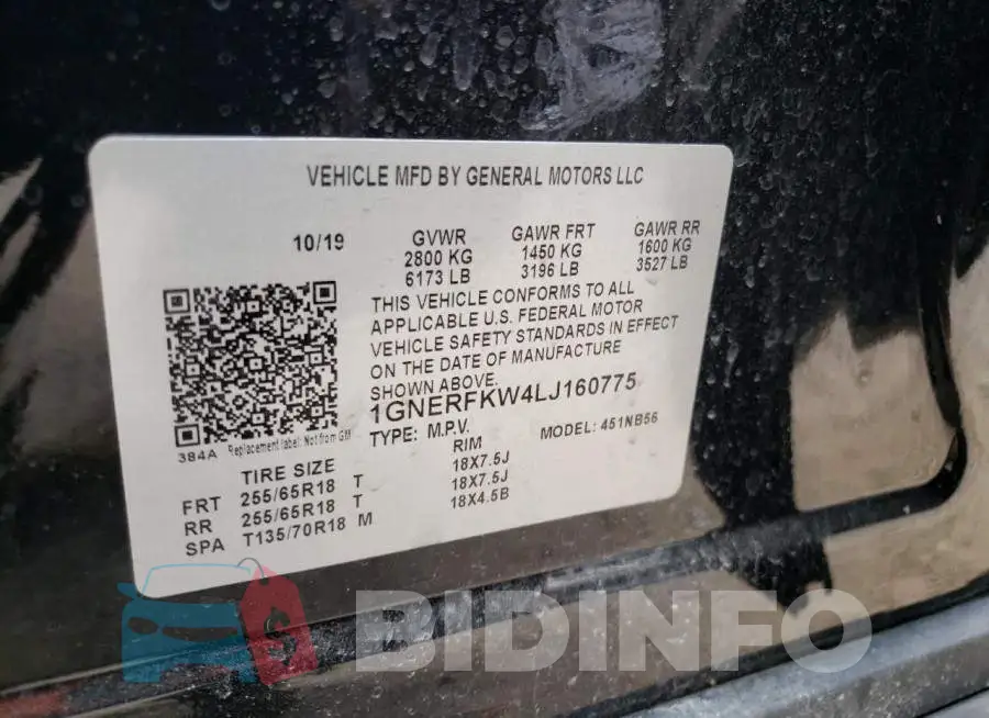 1GNERFKW4LJ160775 Photo# 10