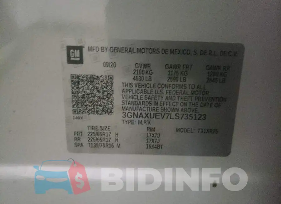 3GNAXUEV7LS735123 Photo# 10