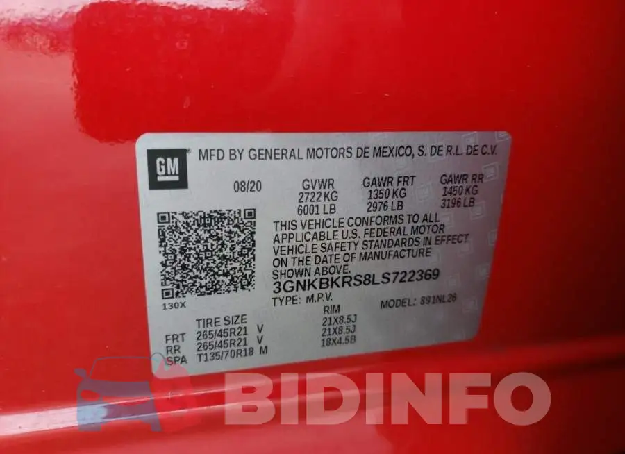 3GNKBKRS8LS722369 Photo# 10