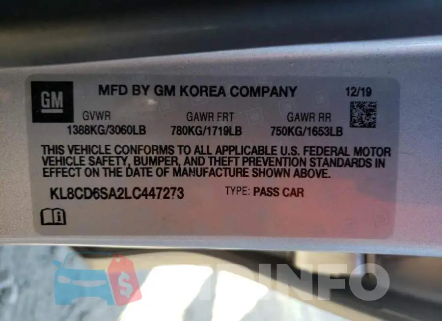 KL8CD6SA2LC447273 Photo# 10