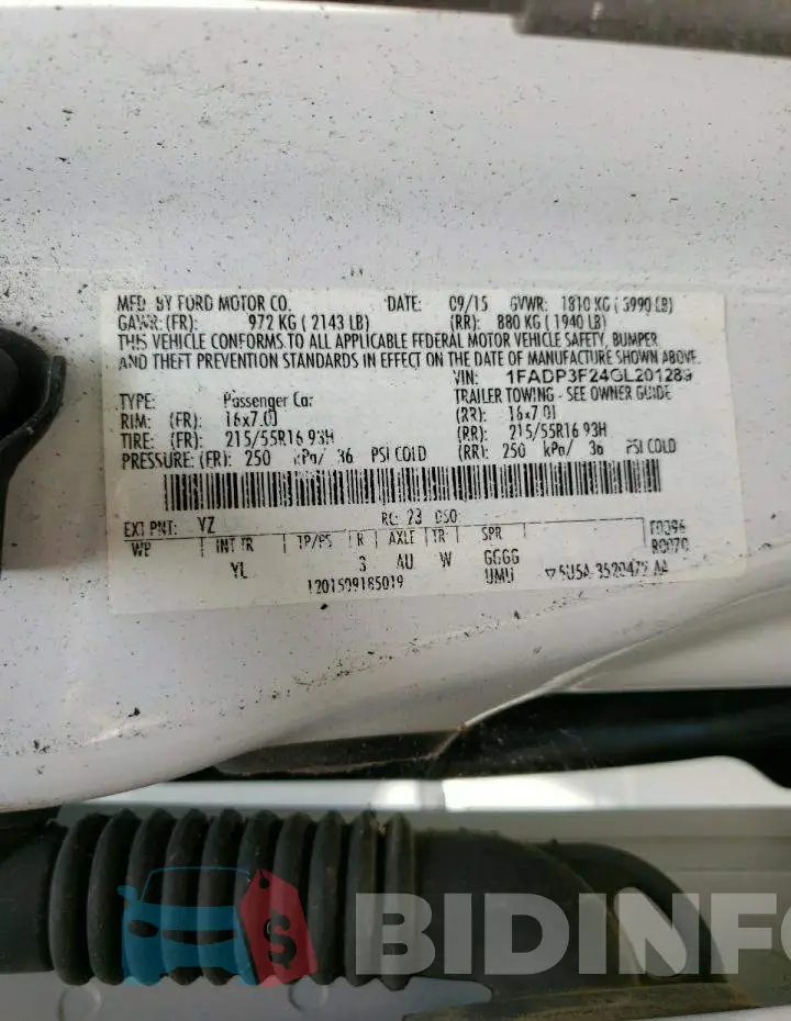 1FADP3F24GL201289 Photo# 10