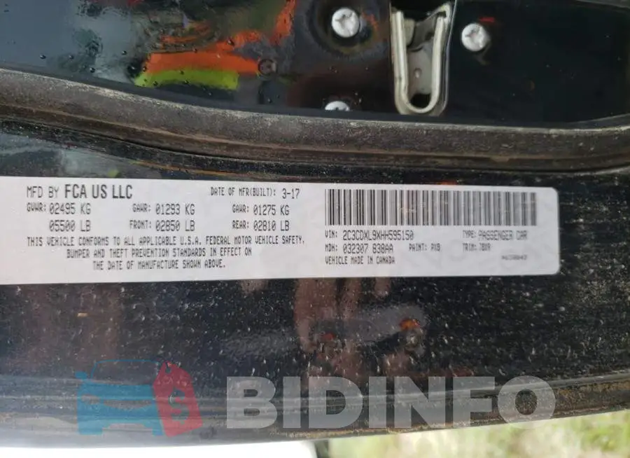 2C3CDXL9XHH595150 Photo# 10