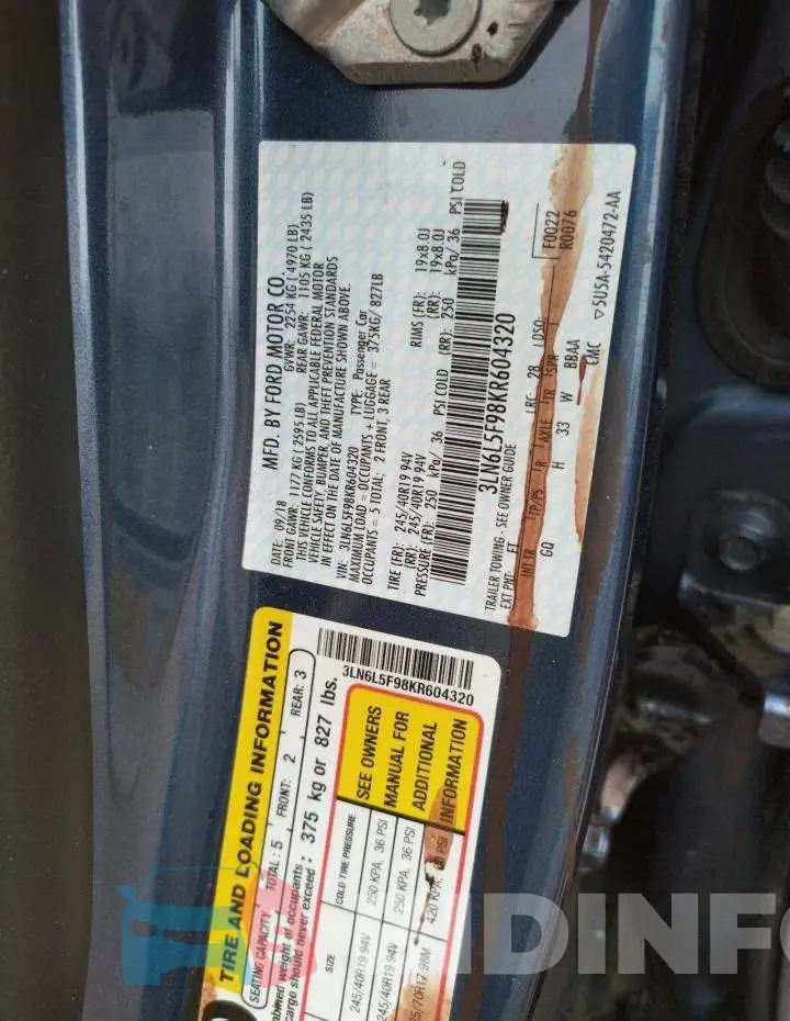 3LN6L5F98KR604320 Photo# 10