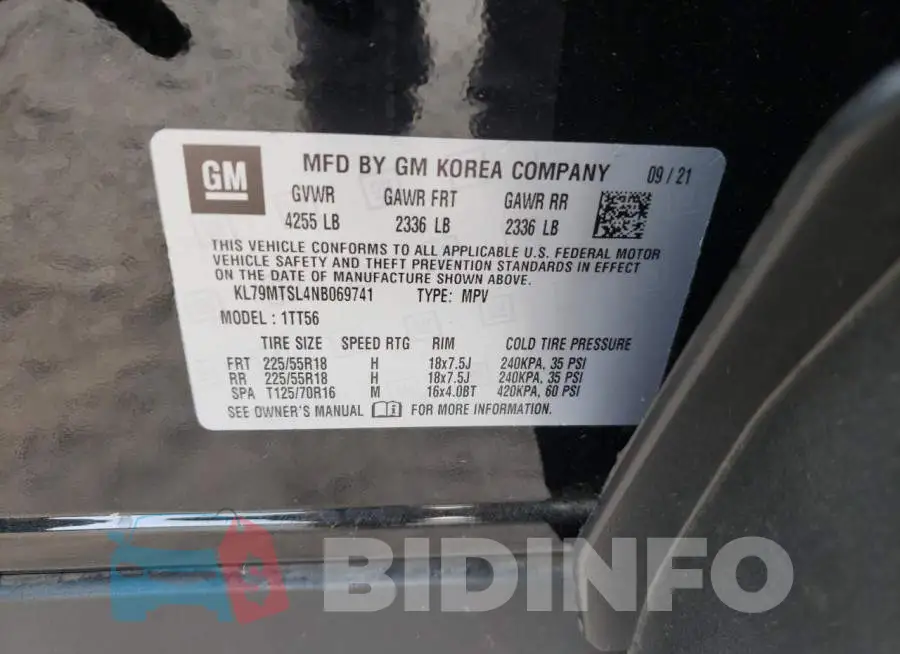 KL79MTSL4NB069741 Photo# 10