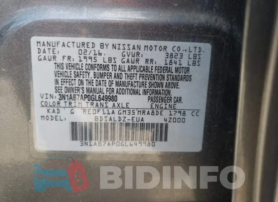 3N1AB7AP0GL649980 Photo# 10