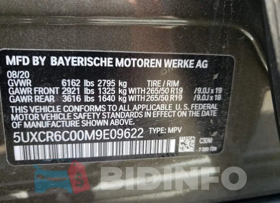 5UXCR6C00M9E09622 Photo# 10
