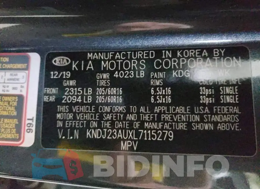 KNDJ23AUXL7115279 Photo# 10