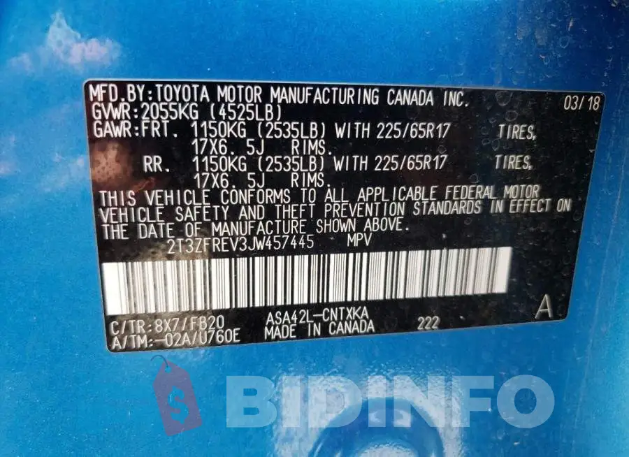 2T3ZFREV3JW457445 Photo# 10