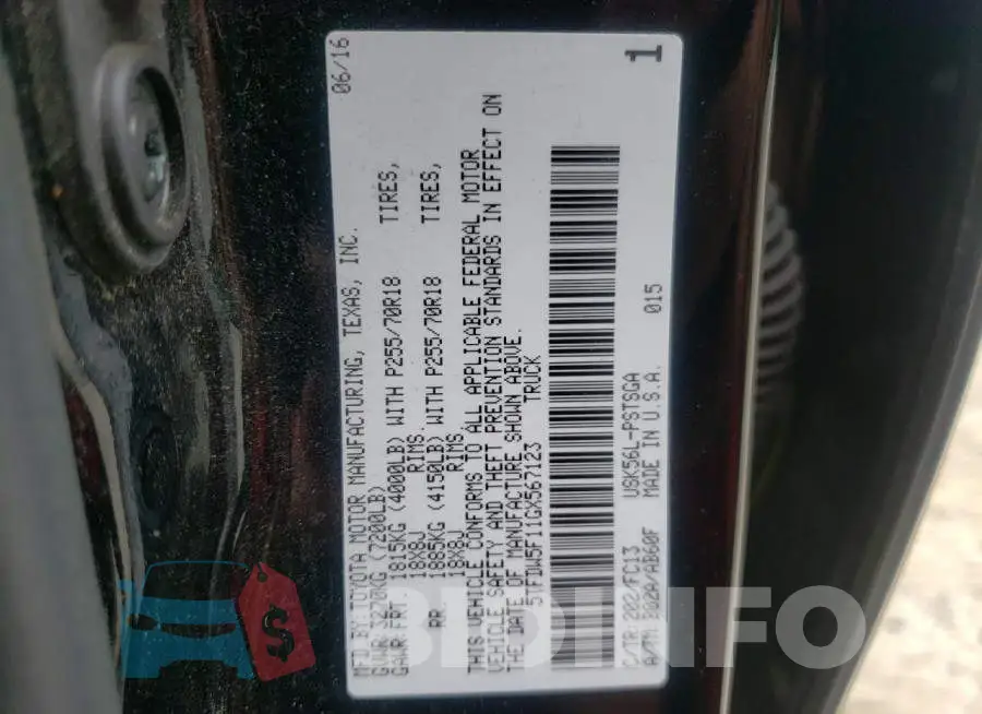 5TFDW5F11GX567123 Photo# 10