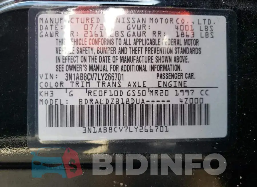3N1AB8CV7LY266701 Photo# 10