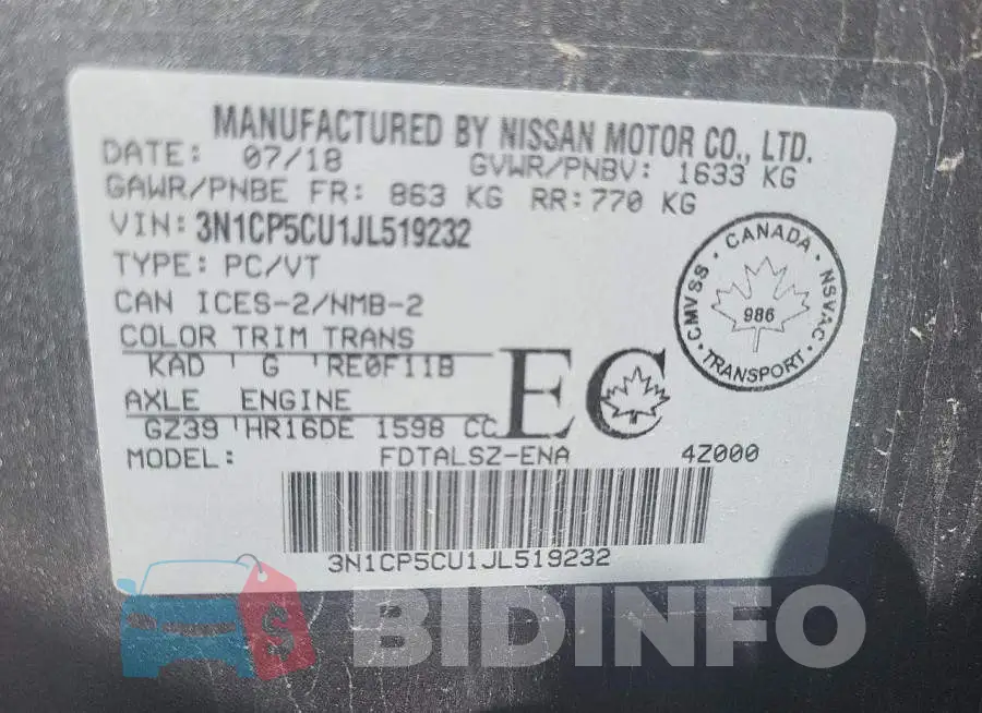 3N1CP5CU1JL519232 Photo# 10