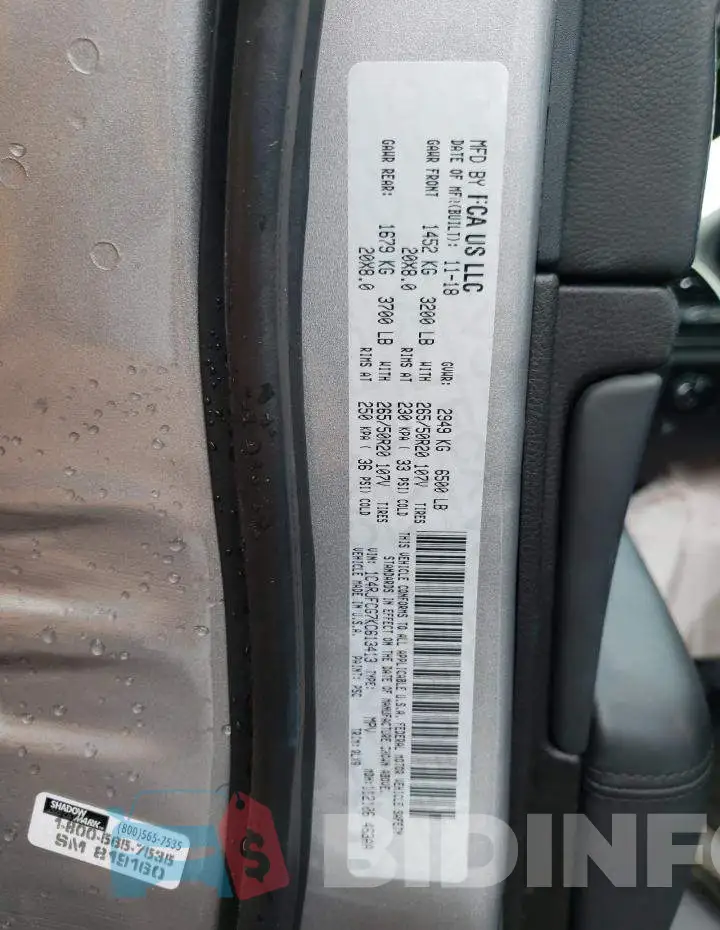 1C4RJFCG7KC613413 Photo# 10