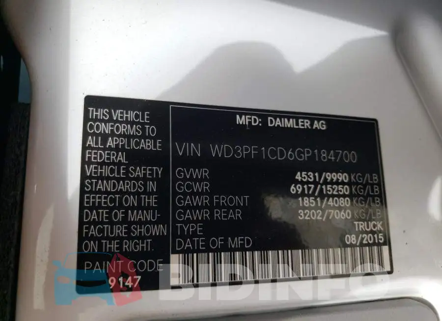 WD3PF1CD6GP184700 Photo# 10