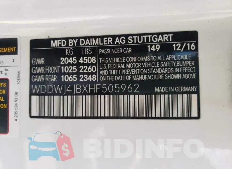 WDDWJ4JBXHF505962 Photo# 10