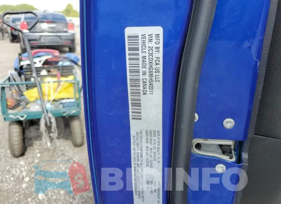 2C3CDXHG6MH540311 Photo# 10