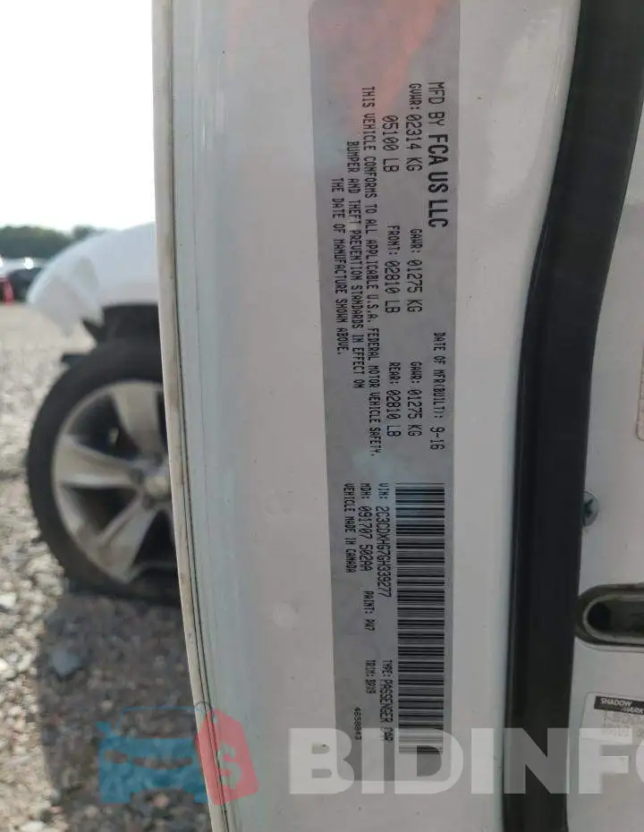 2C3CDXHG7GH339277 Photo# 10