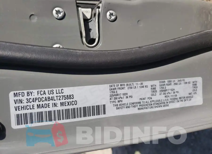 3C4PDCAB4LT275883 Photo# 10