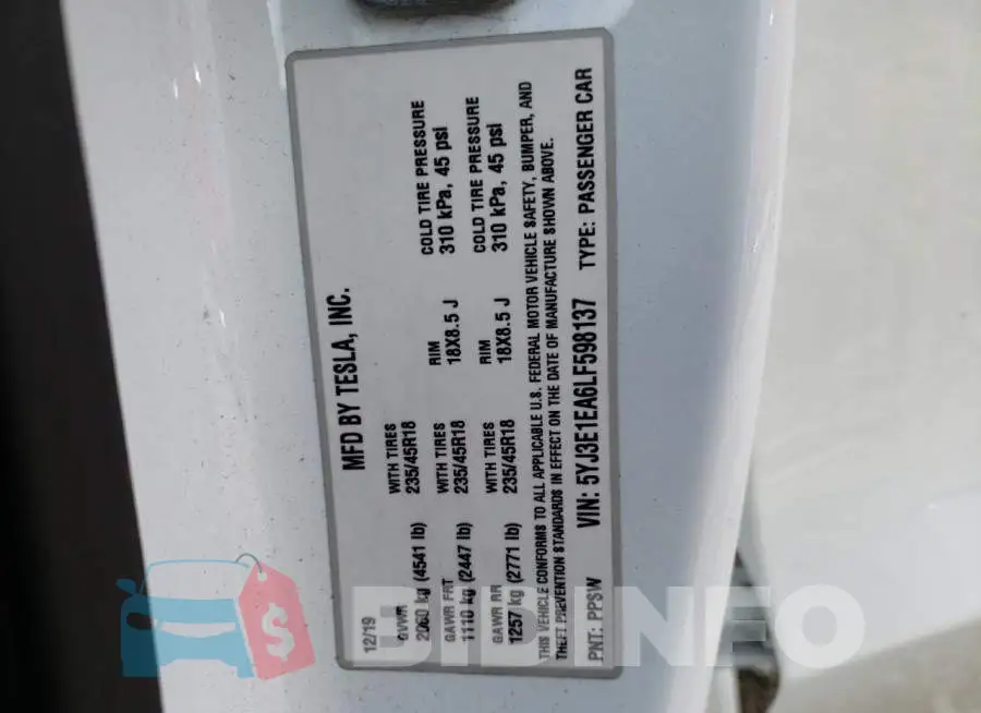 5YJ3E1EA6LF598137 Photo# 10