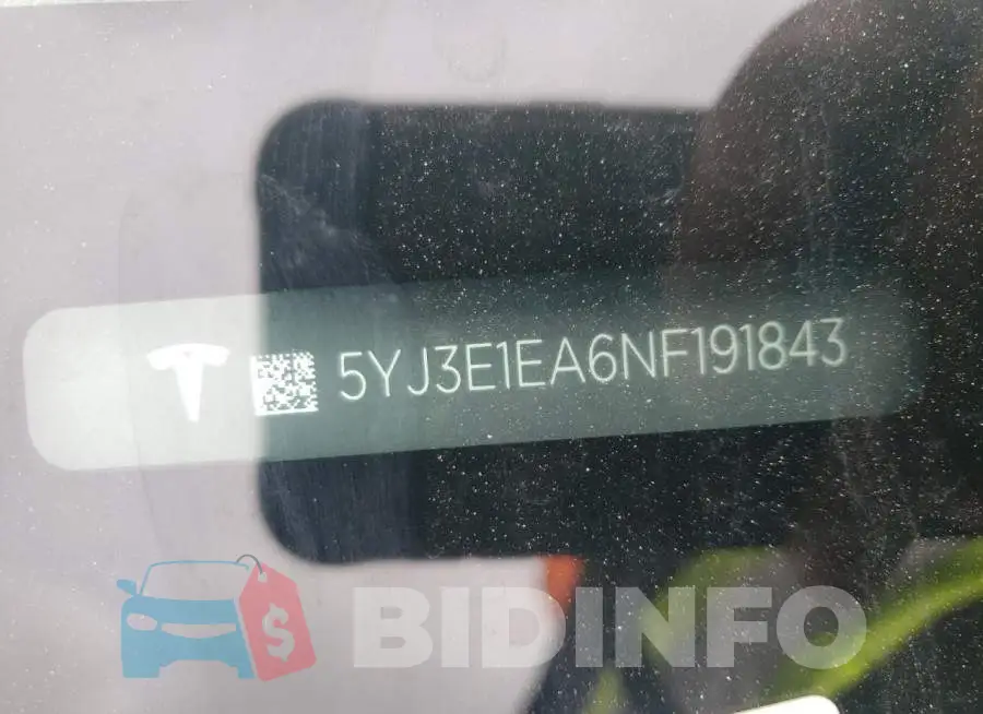 5YJ3E1EA6NF191843 Photo# 10