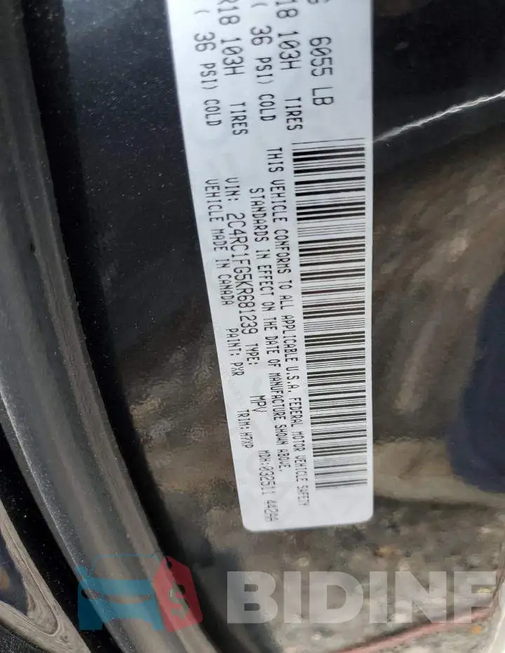 2C4RC1FG5KR681239 Photo# 10