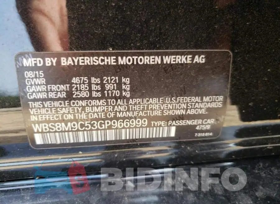 WBS8M9C53GP966999 Photo# 10