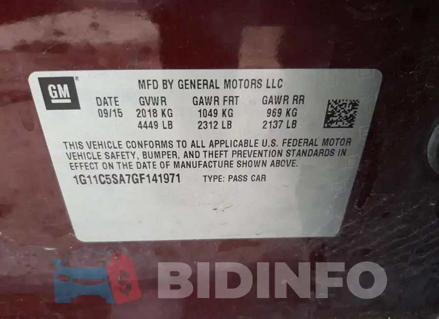 1G11C5SA7GF141971 Photo# 10