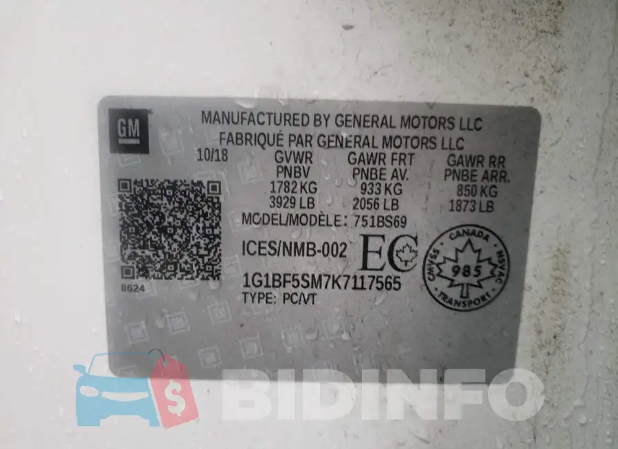 1G1BF5SM7K7117565 Photo# 10