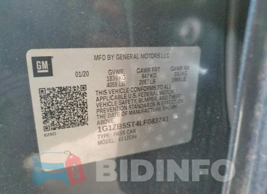 1G1ZB5ST4LF083741 Photo# 10
