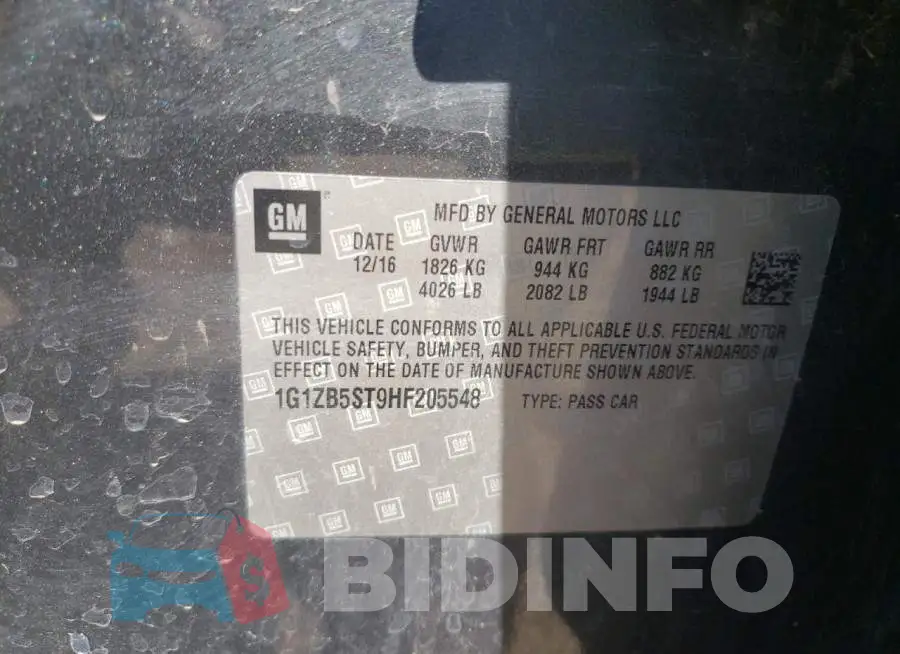 1G1ZB5ST9HF205548 Photo# 10