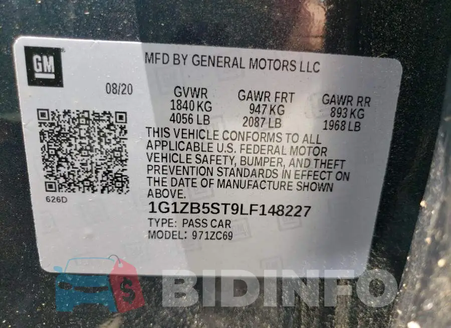 1G1ZB5ST9LF148227 Photo# 10