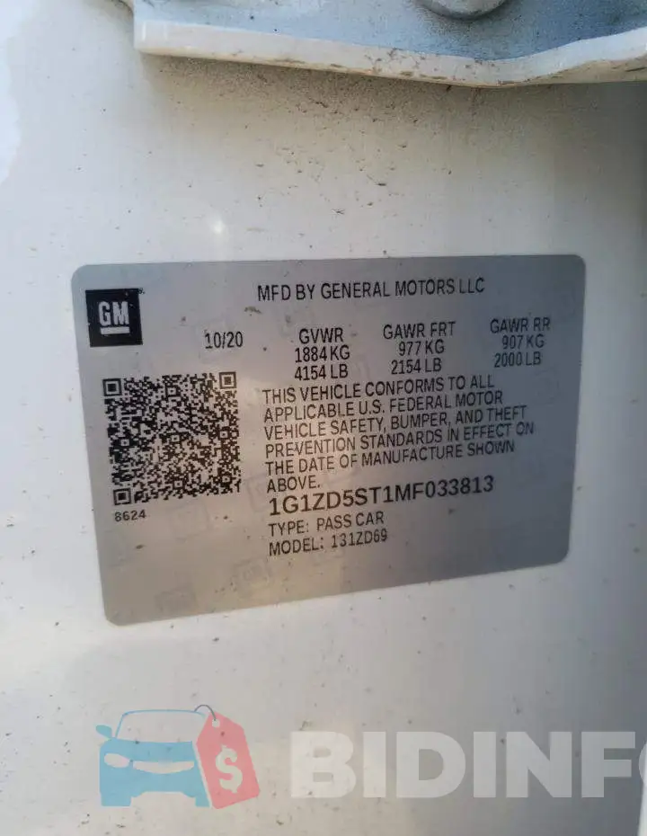 1G1ZD5ST1MF033813 Photo# 10