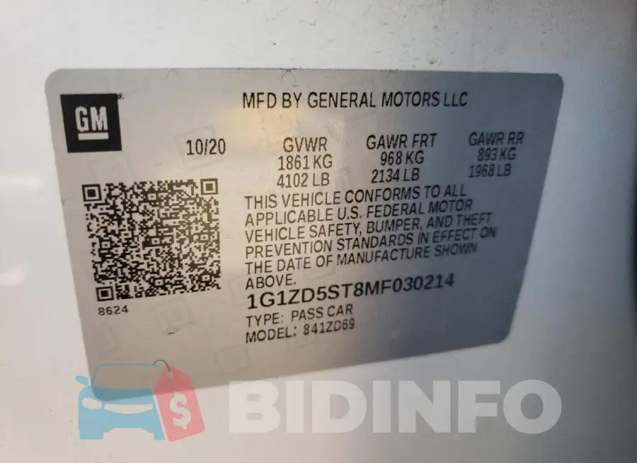 1G1ZD5ST8MF030214 Photo# 10