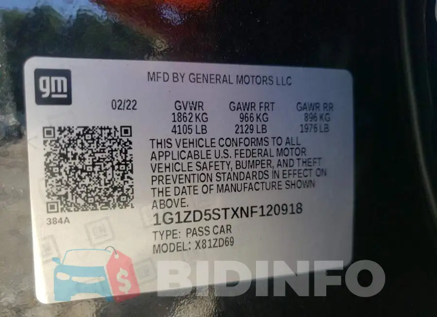 1G1ZD5STXNF120918 Photo# 10