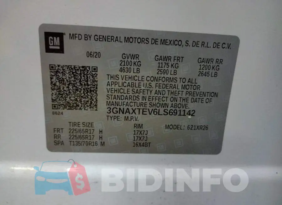 3GNAXTEV6LS691142 Photo# 10