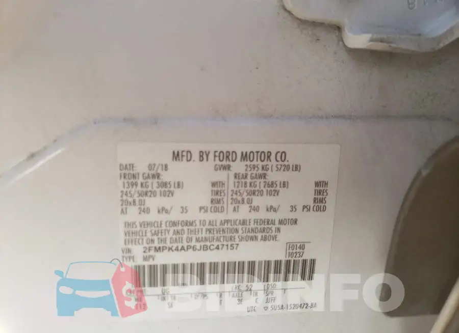 2FMPK4AP6JBC47157 Photo# 10