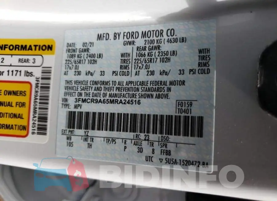 3FMCR9A65MRA24516 Photo# 10