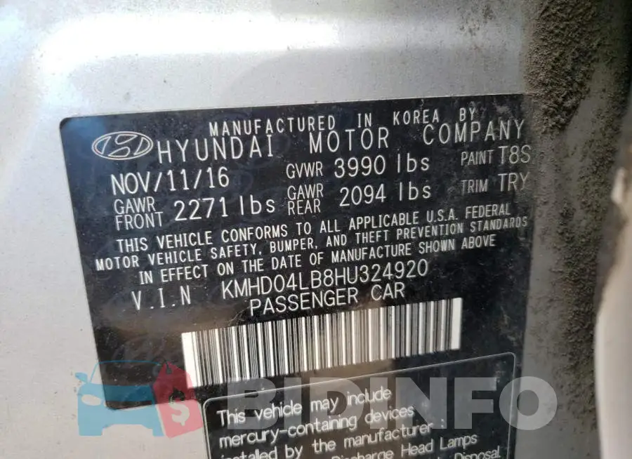 KMHD04LB8HU324920 Photo# 10
