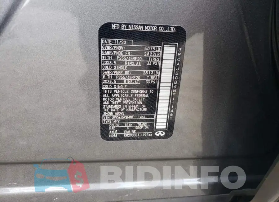 3PCAJ5CB4MF111461 Photo# 10