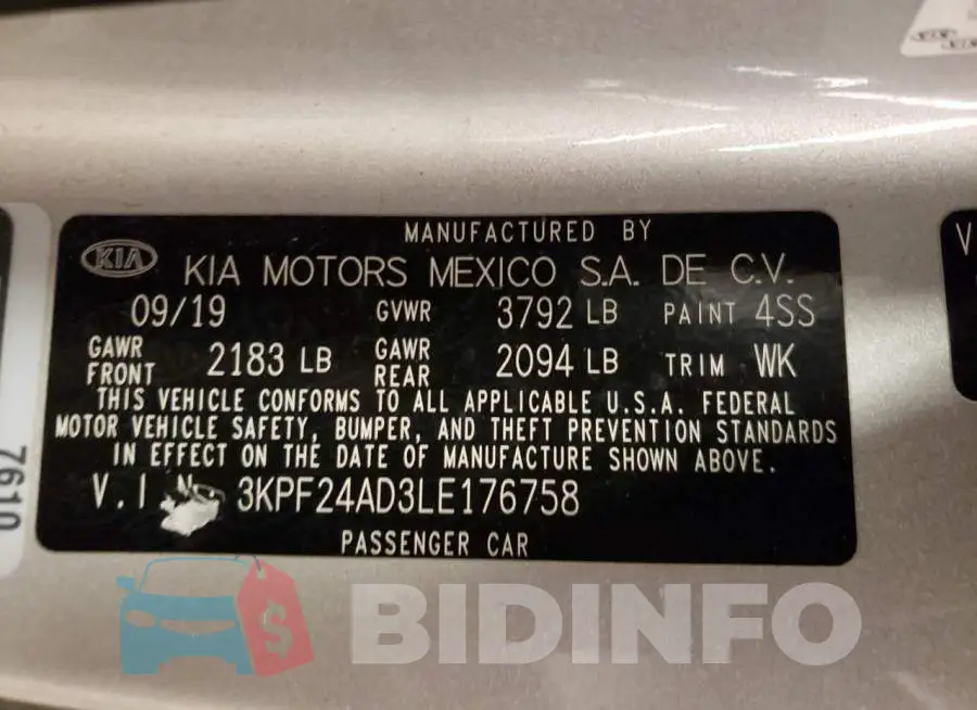 3KPF24AD3LE176758 Photo# 10